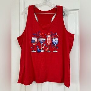 NWOT Patriotic Tank Top XL